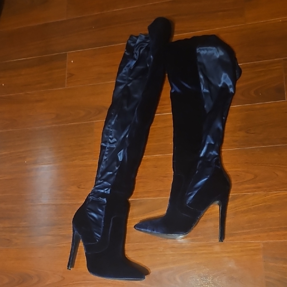 JustFab Midnight Over-the-Knee Boots